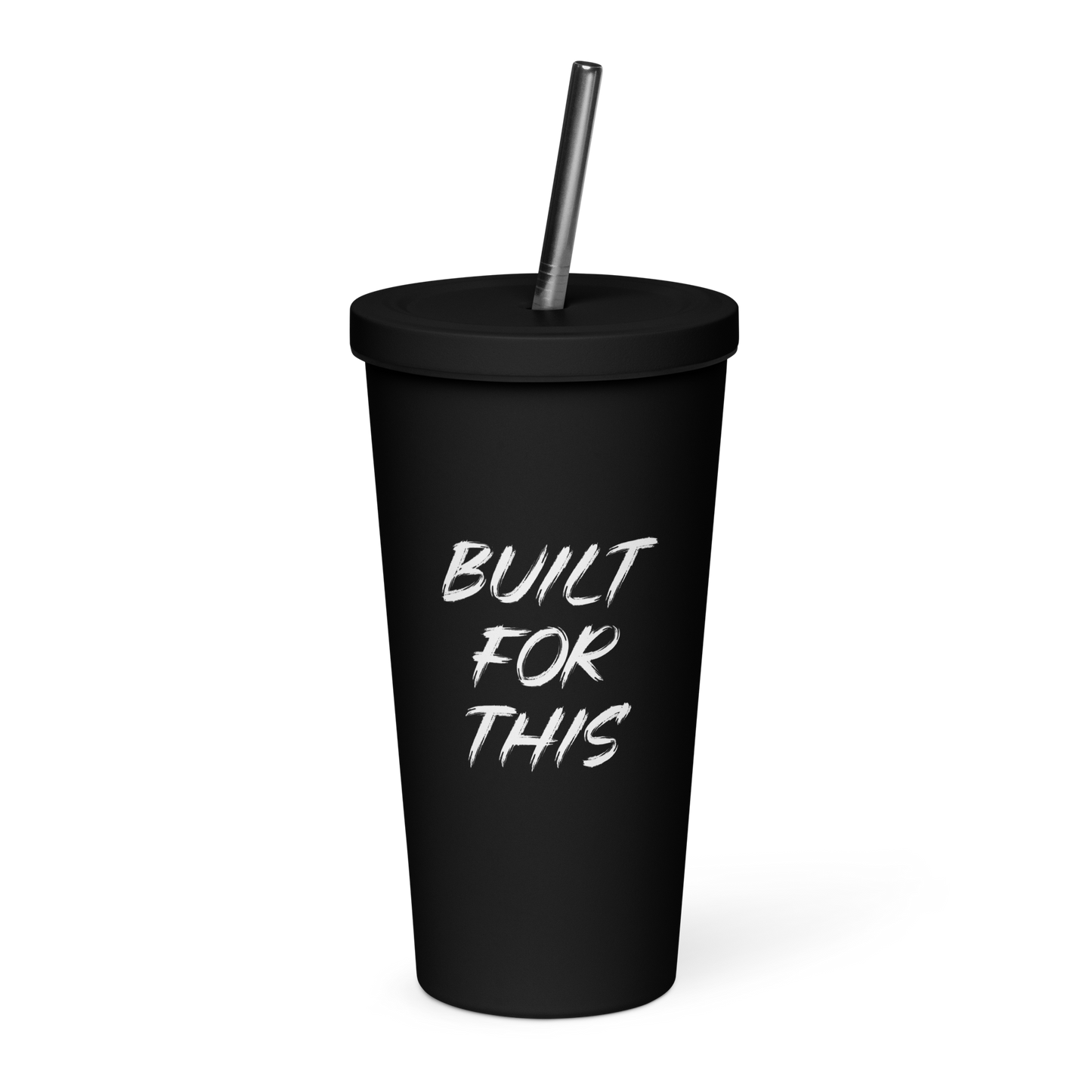 20oz Stainless Steel Tumbler with Straw (25th Anniversary)