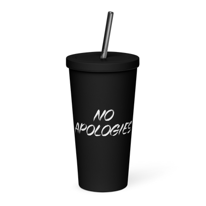 20oz Stainless Steel Tumbler with Straw (25th Anniversary)