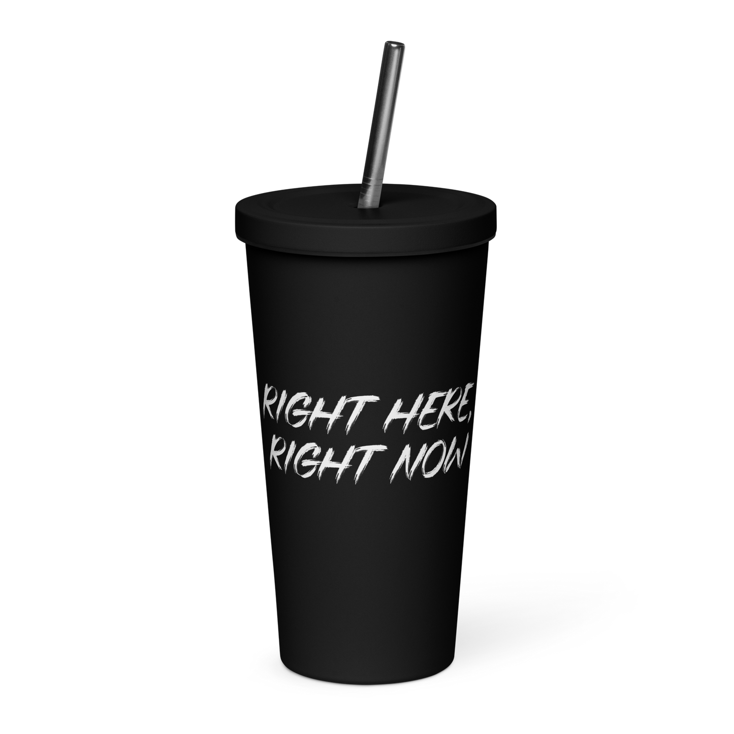 20oz Stainless Steel Tumbler with Straw (25th Anniversary)